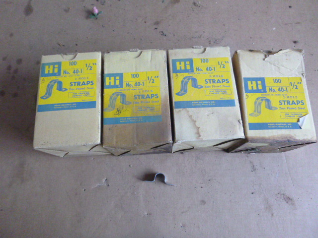 4 Boxes of Conduit 2 Hole Straps