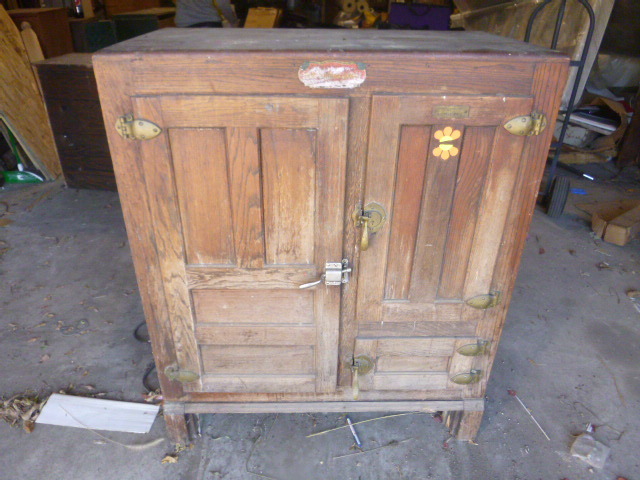 Antique Boutell Bros. Ice Box