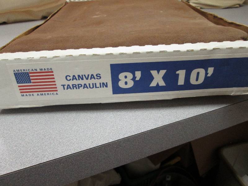 Canvas Tarp NEVER BEEN USED...