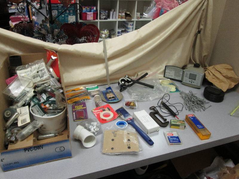 Box of misc items from rifle bullet...