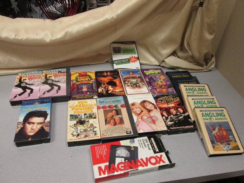 Various VHS mocies & cassette tapes...