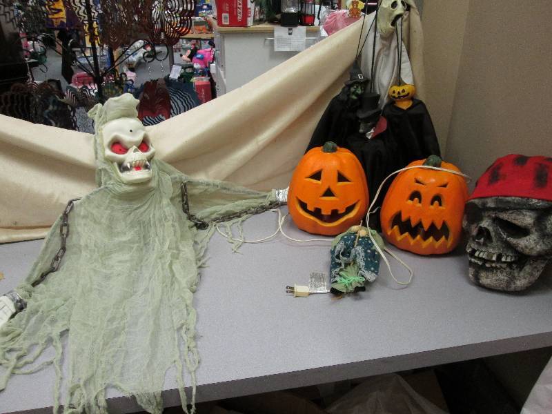 Halloween decorations. all displaye...