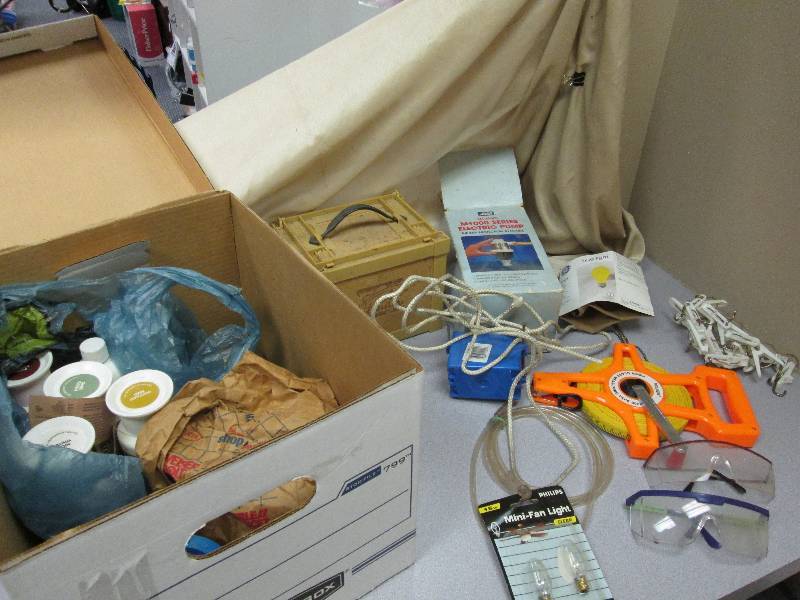 water bed drain pump, paints, eletr...