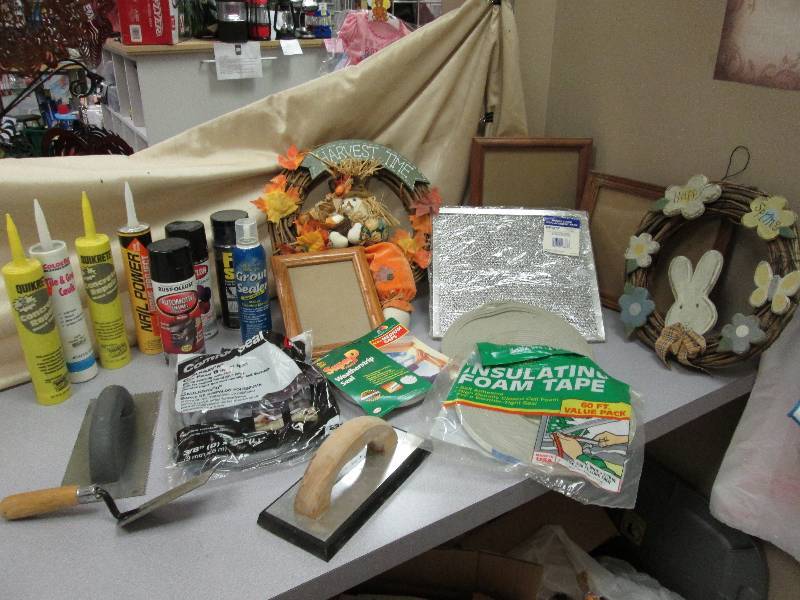 Box of misc from picture frames to ...