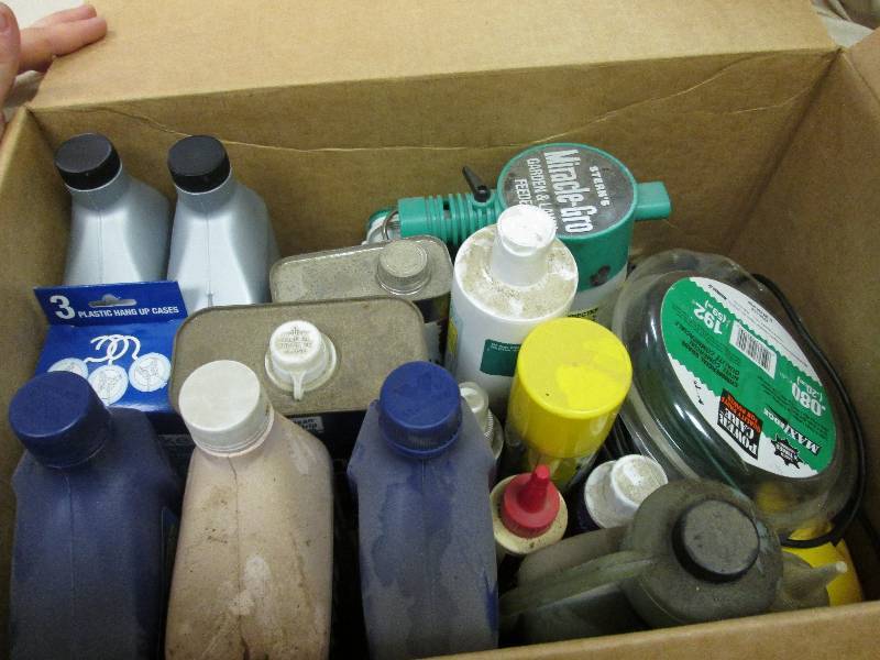 Various liquids for vehicle engines...