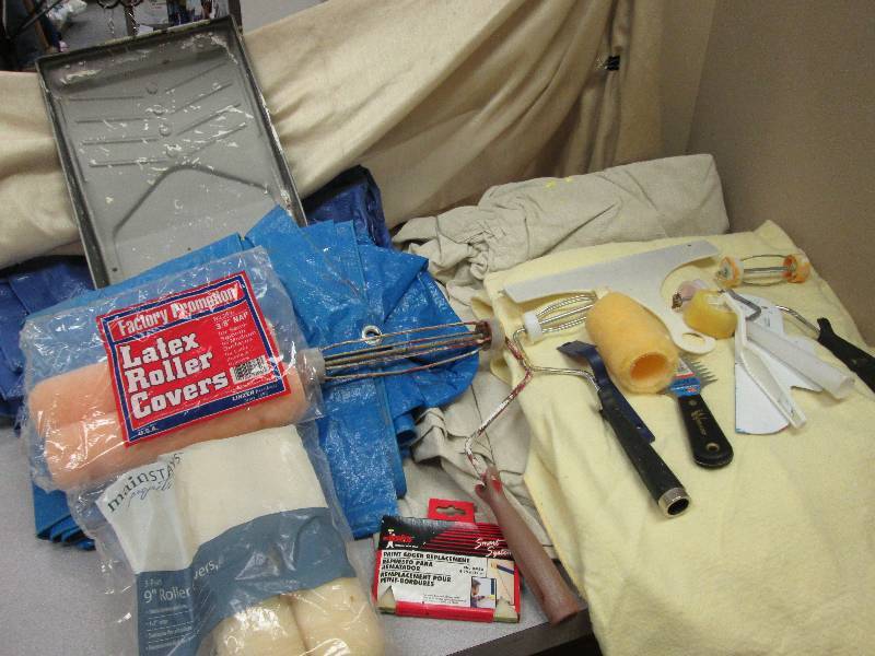 various panters supplies including ...