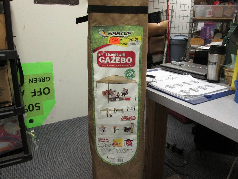 straight wall gazebo 10ft x 10ft wi...