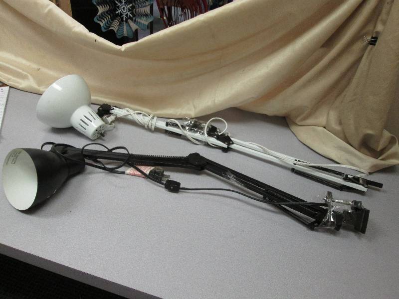 2 desk lamps that mount directly on...