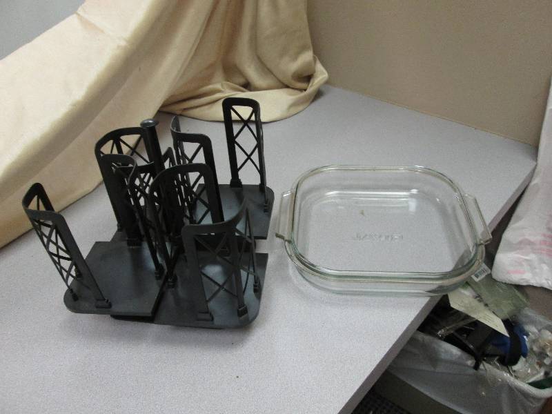 organizer for tupperware and a glas...