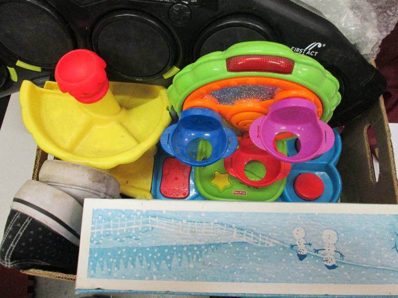 box lot of assorted items ...