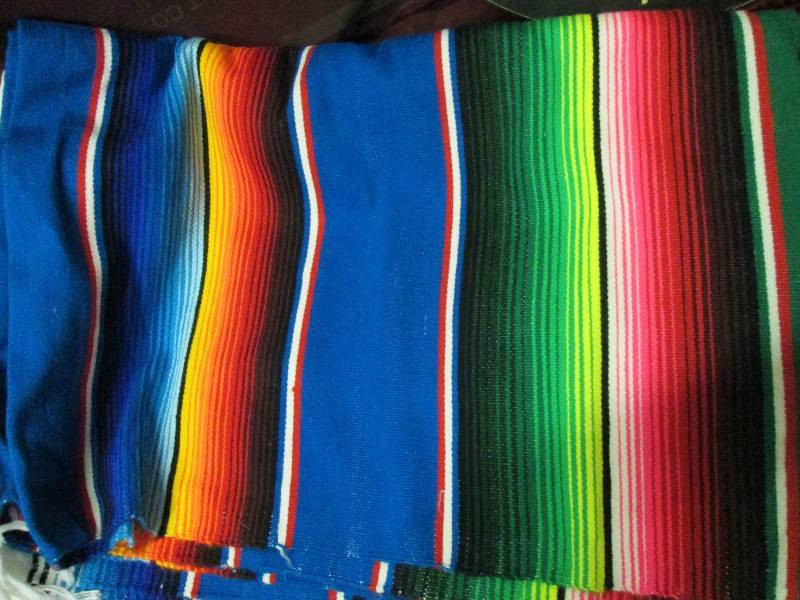 Multi color bright poncho blanket...