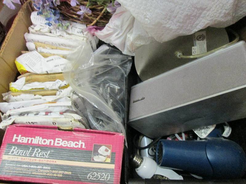 box lot of assorted items ...