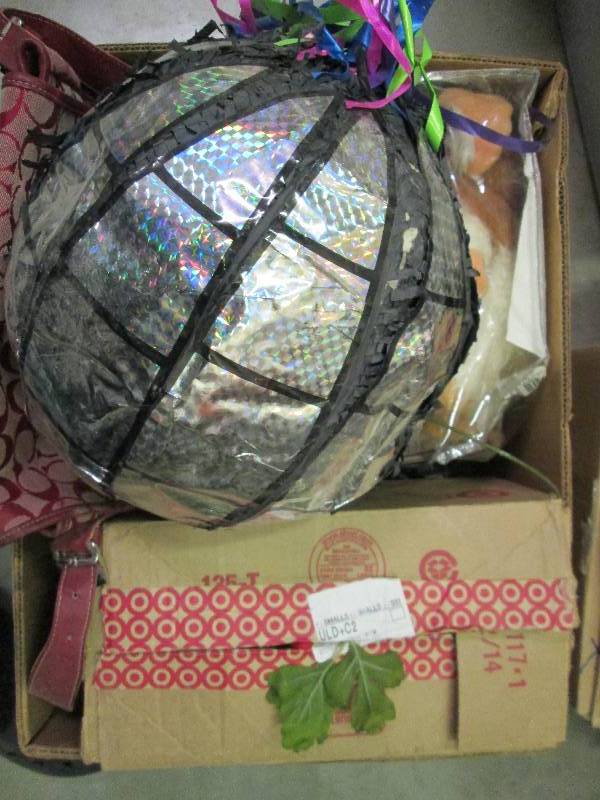 box of assorted floral stems...