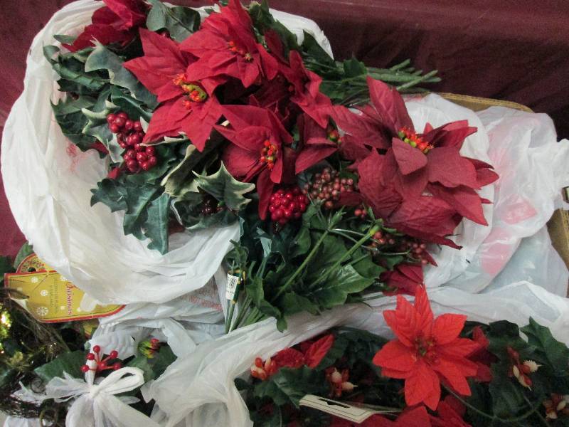 Large assorted floral stems and gar...