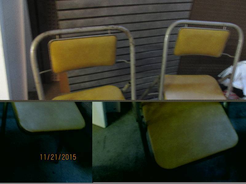 2 vintage folding chairs...