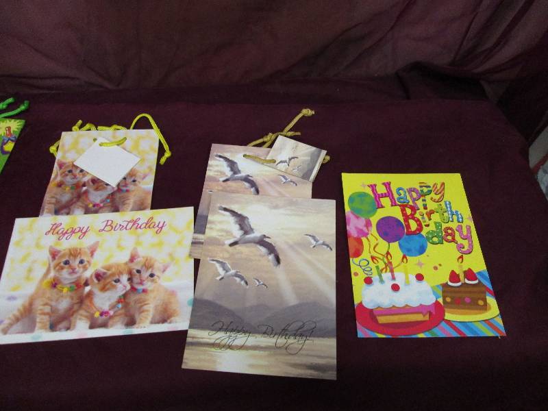 lot of 5 gift bags cards included...
