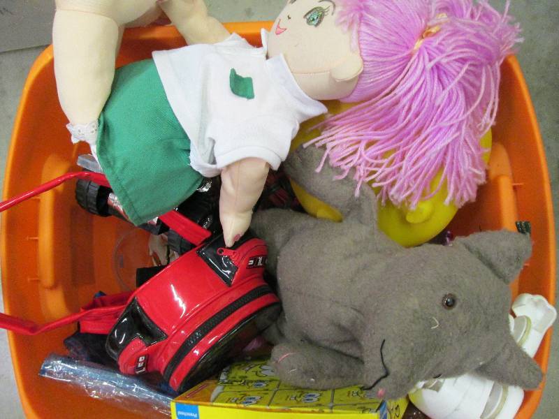 full box of toys ...