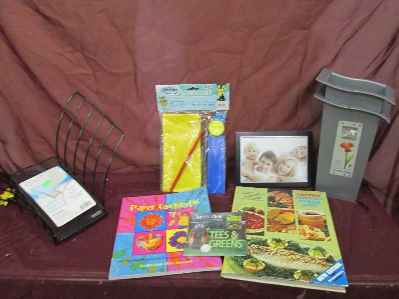 x2 square vase,cookbook,project boo...