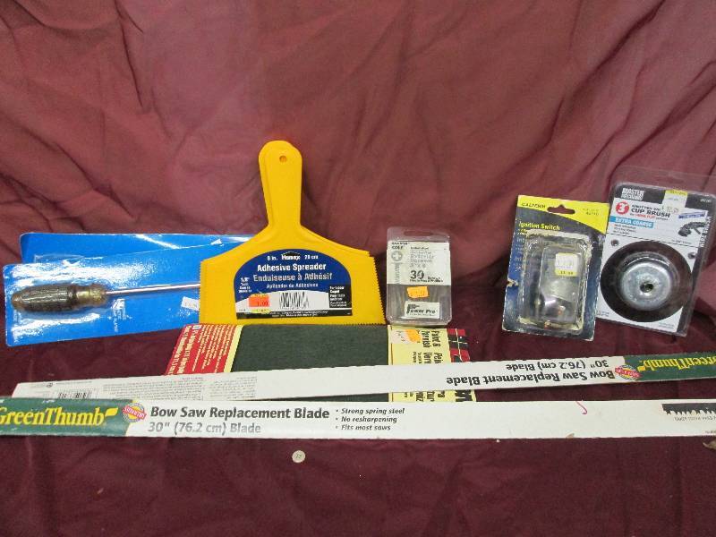 x2bow saw blades,cup brush,ignition...