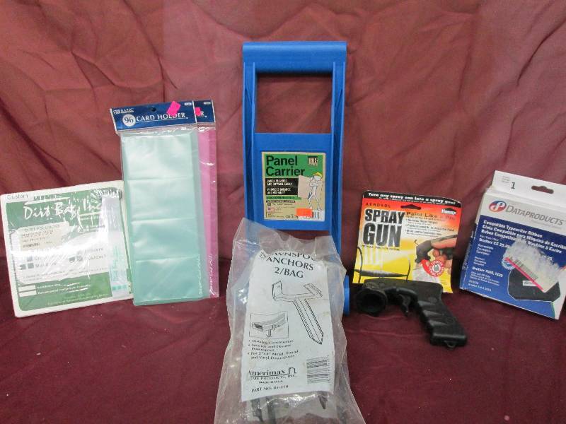 x3 spray gun,typwriter ribbon,x6car...