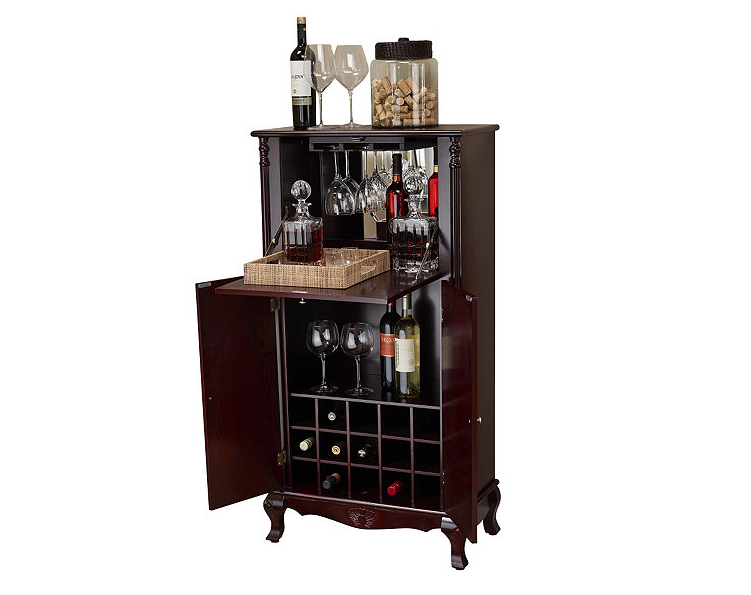 lot 96 image: alcove Wine Cabinet in Cherry