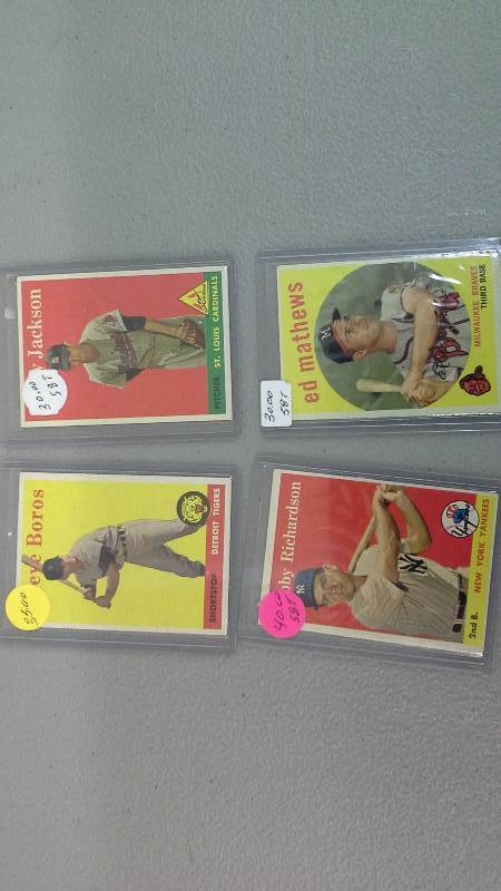 Baseball Card Lot (4 Cards)