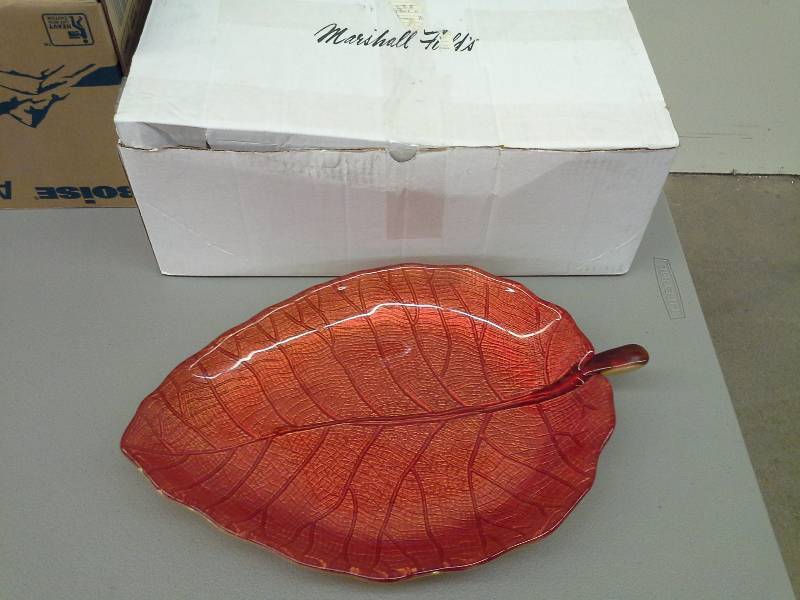 Marshall Fields Leaf Serving Plate