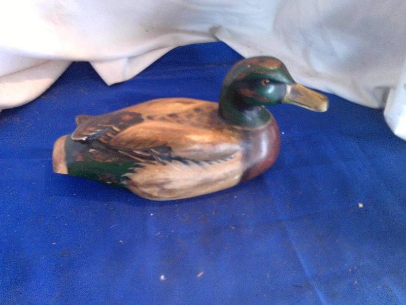 hand carved malard duck