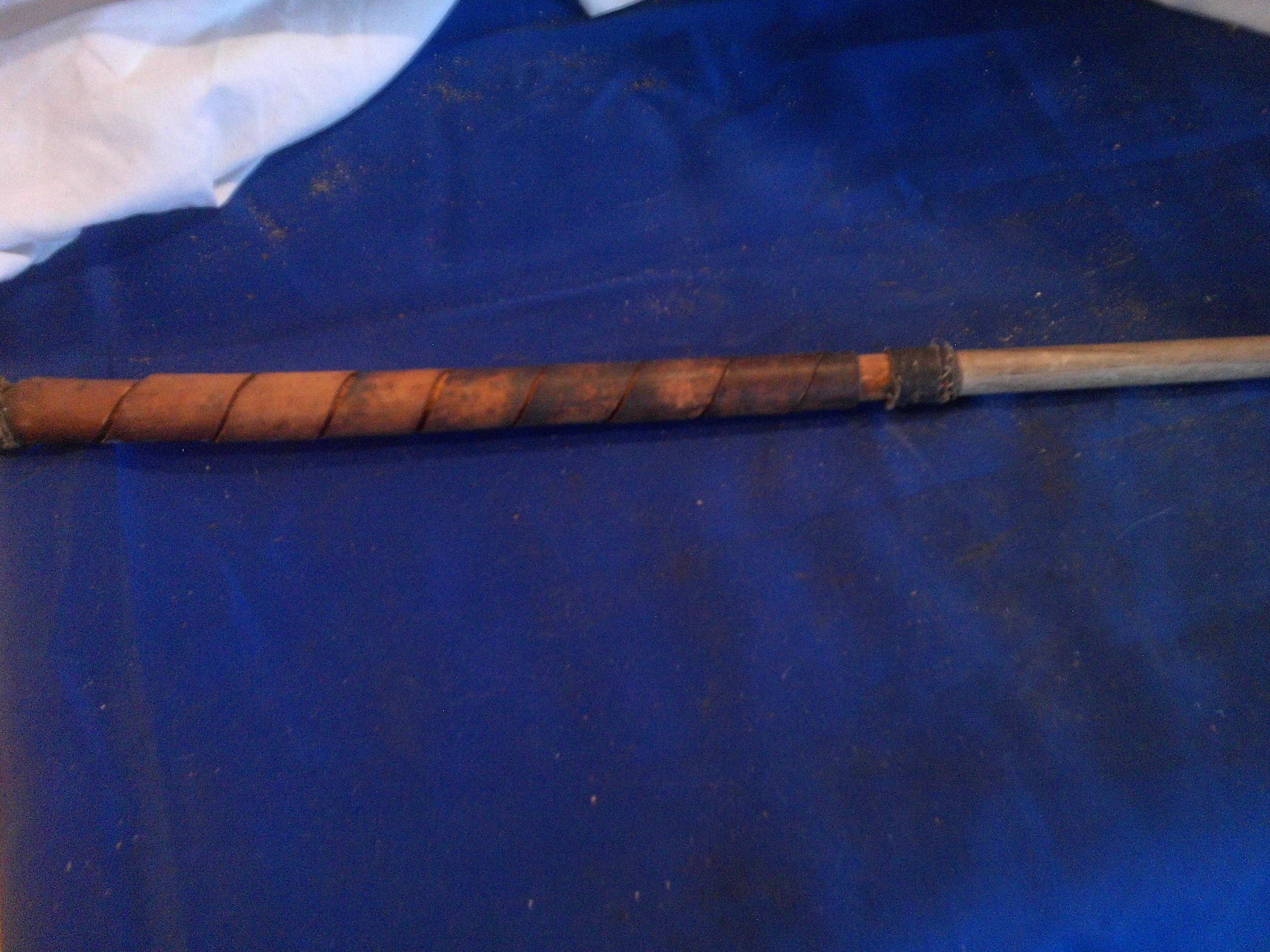 antique wooden golf club