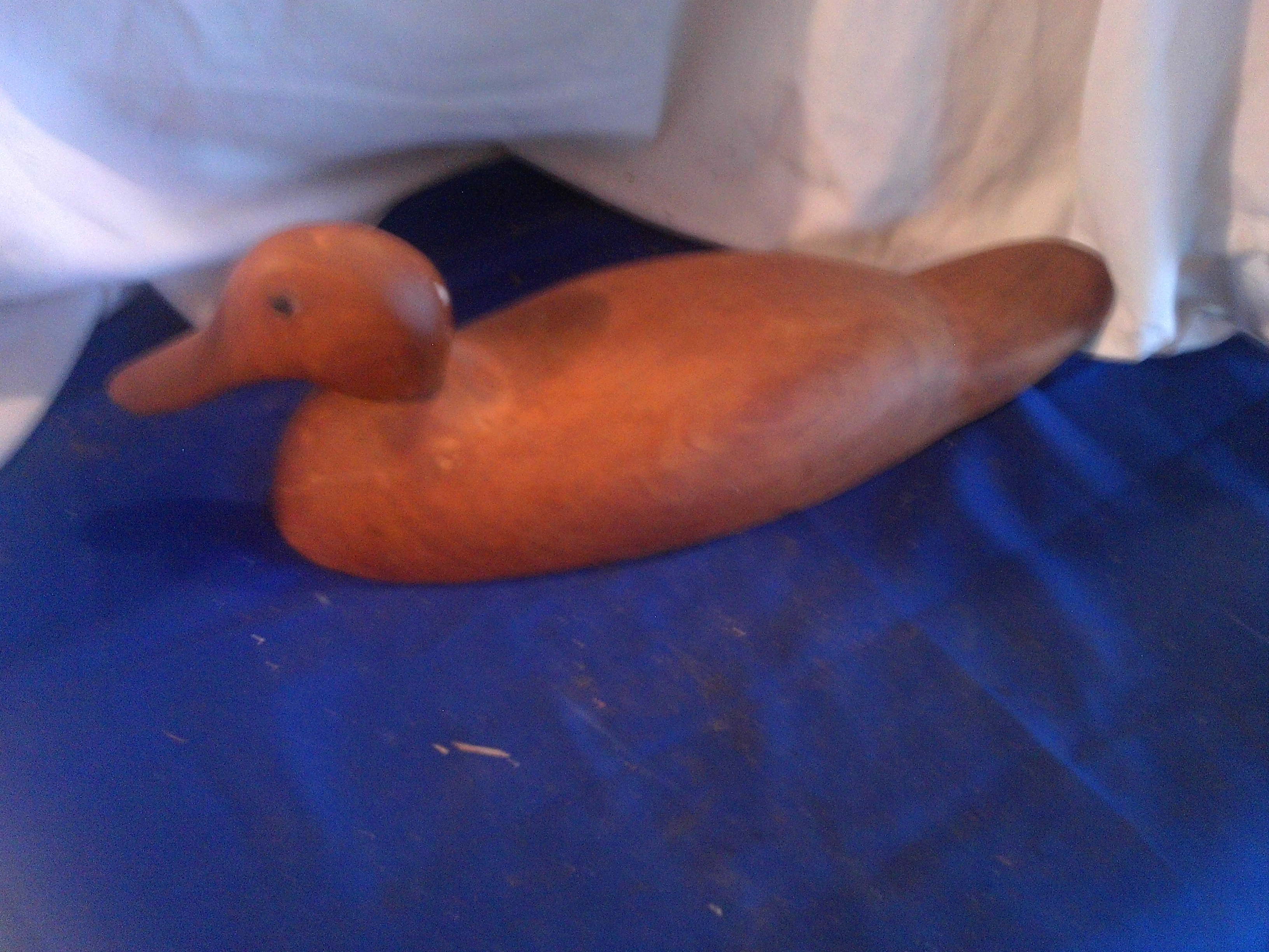 hand carved duck
