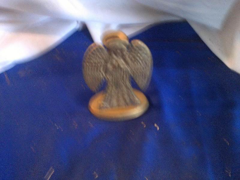 antique brass angel candle holder