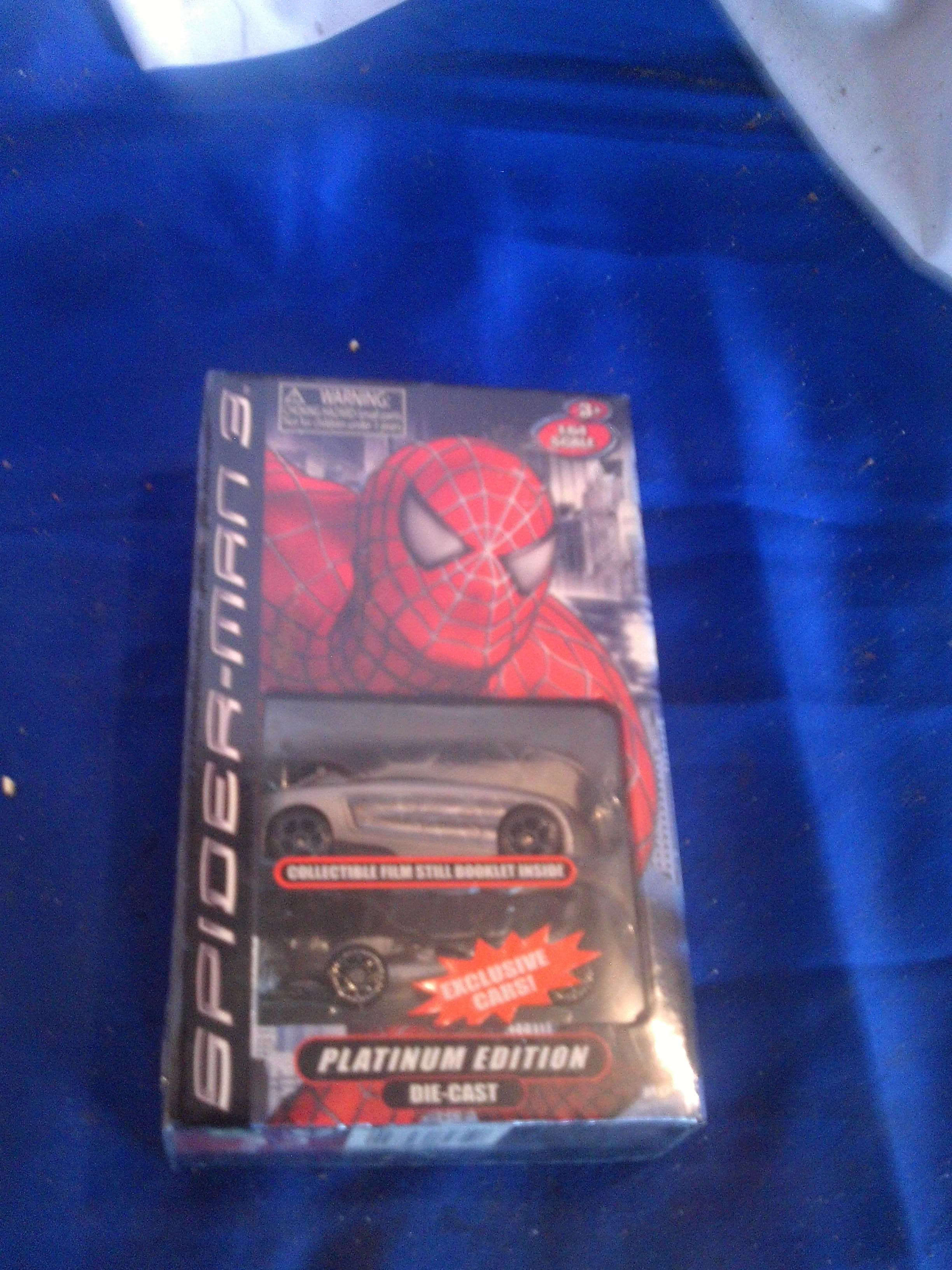 platinum addition diecast spiderman car