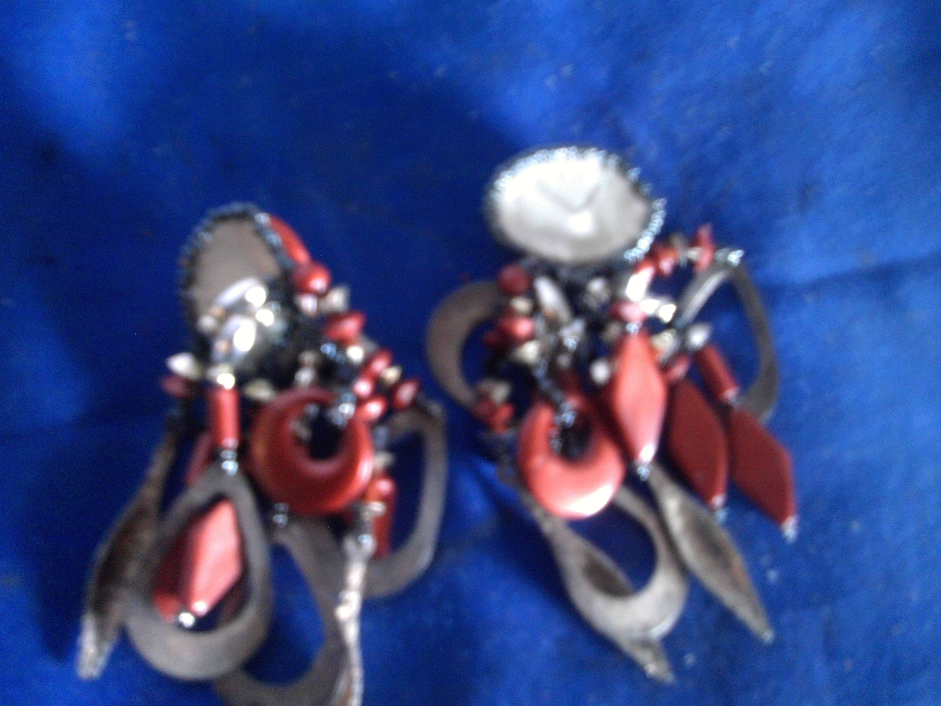 vintage hand sewn indian earings