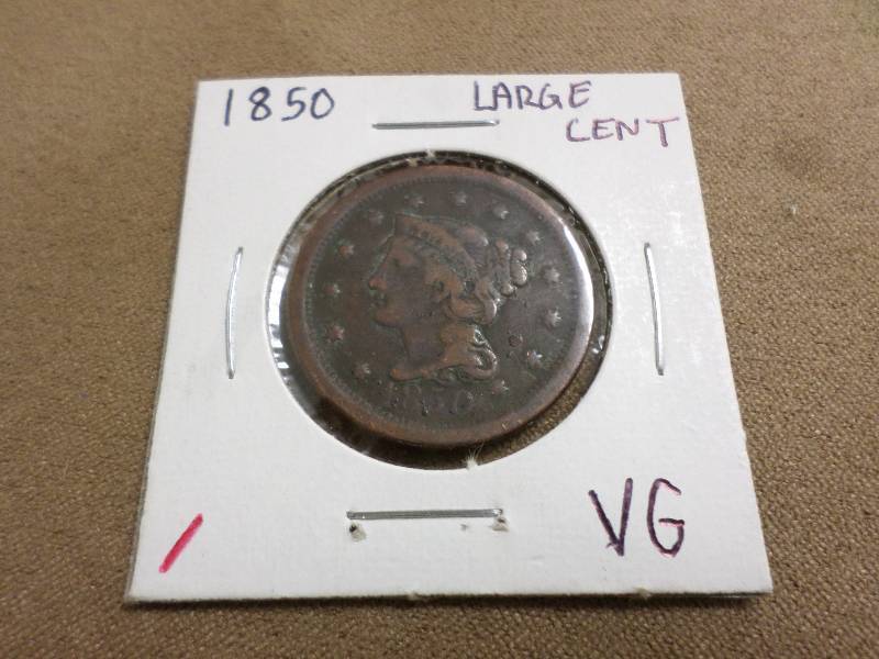 1850 Large Cent VG...