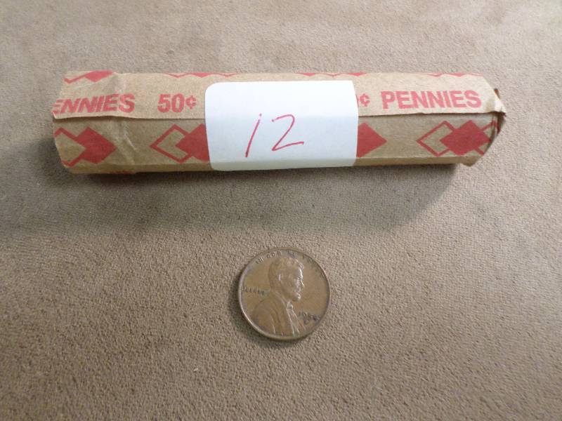 1 Roll of 50 Mixed Dates Wheat Back...