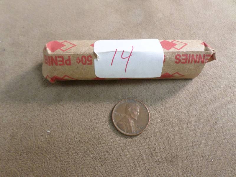 1 Roll of 50 Mixed Dates Wheat Back...