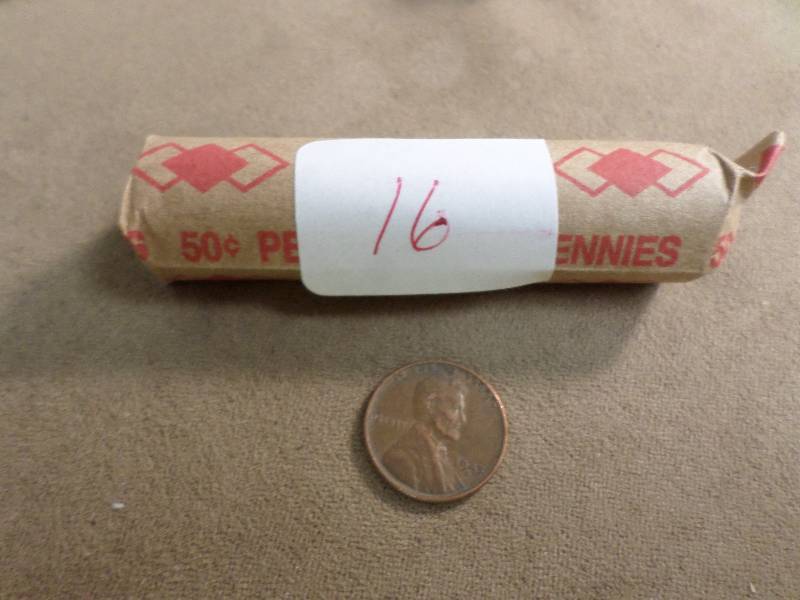 1 Roll of 50 Mixed Dates Wheat Back...