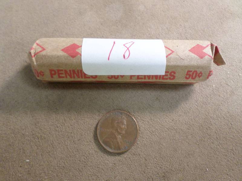 1 Roll of 50 Mixed Dates Wheat Back...