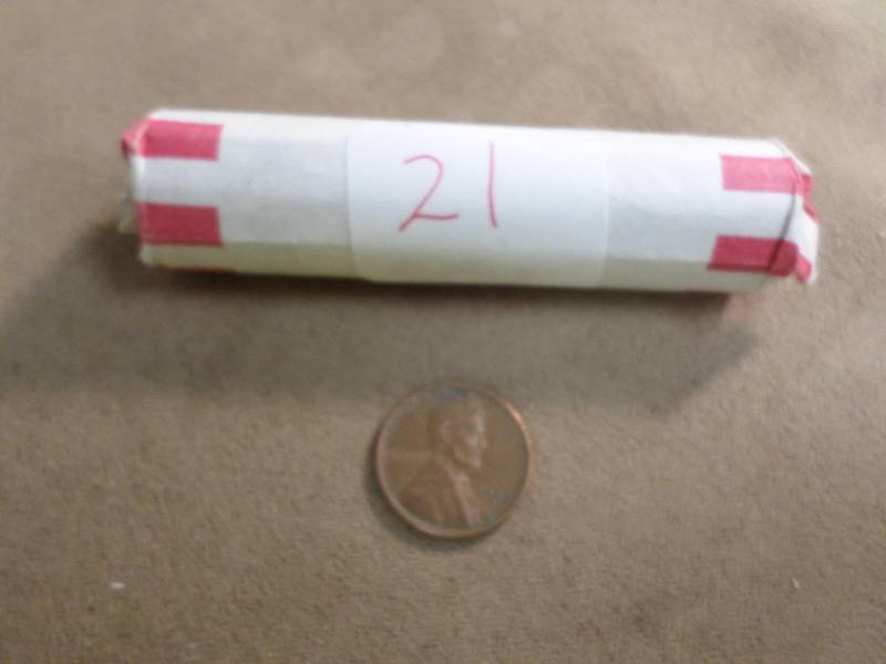 1 Roll of 50 Mixed Dates Wheat Back...