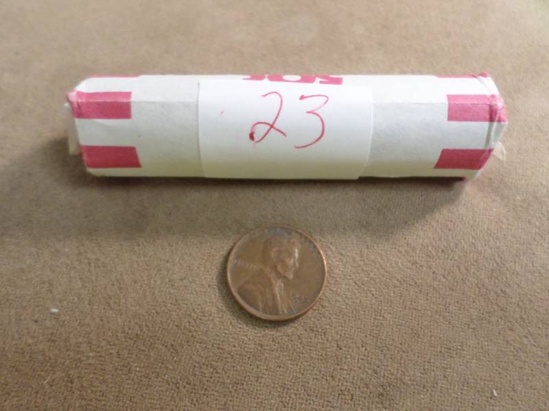 1 Roll of 50 Mixed Dates Wheat Back...