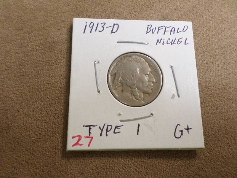 1913-D Type 1( Raised Ground) G, B...