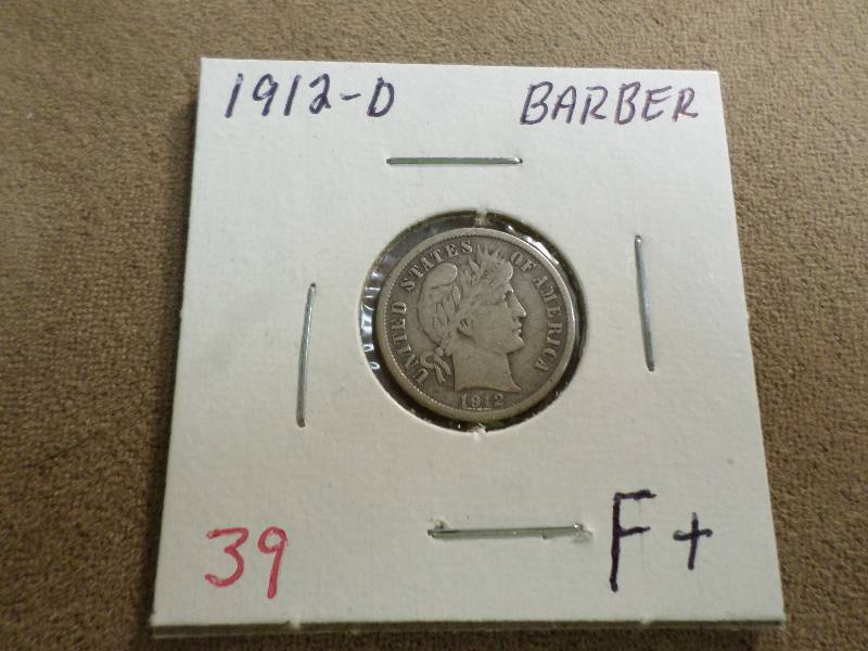 1912-D F, Barber Dime...