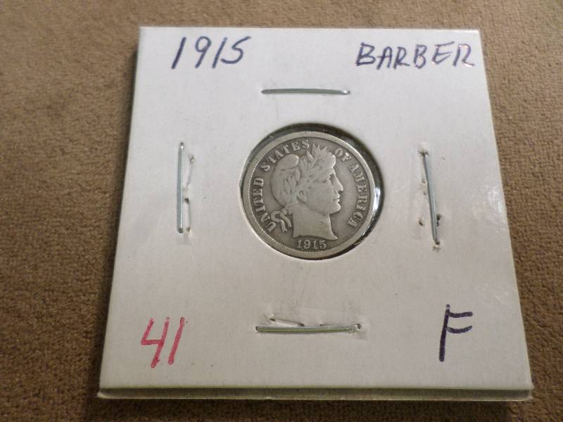 1915 F, Barber Dime...