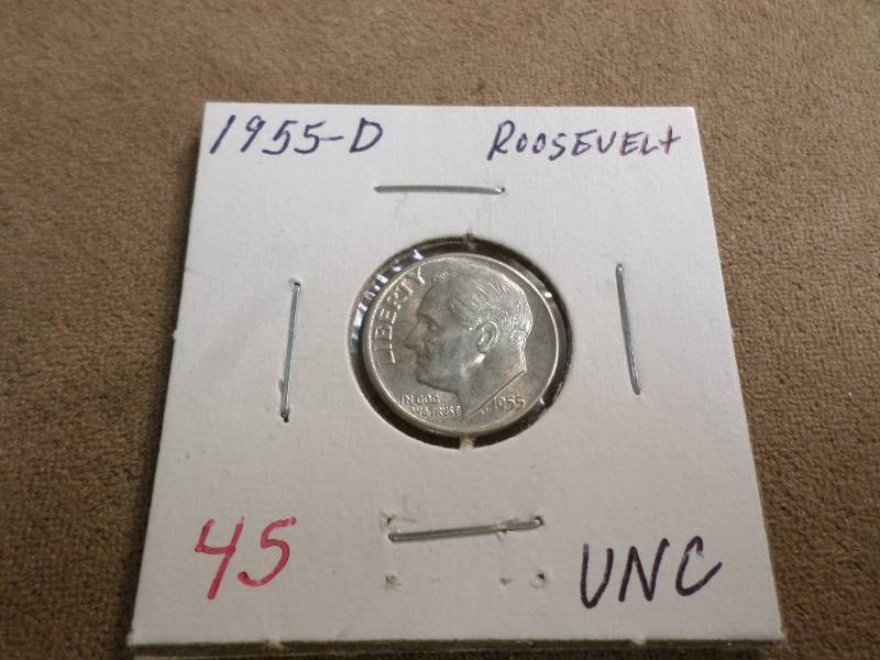 1955-D Unc., Roosevelt Dime...