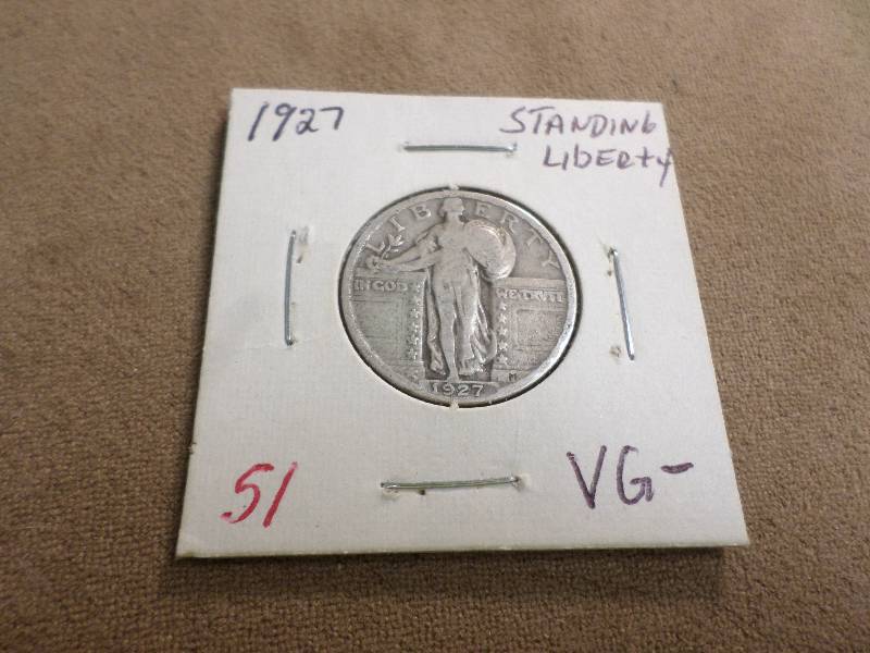 1927 VG-, Standing Liberty Quarter...