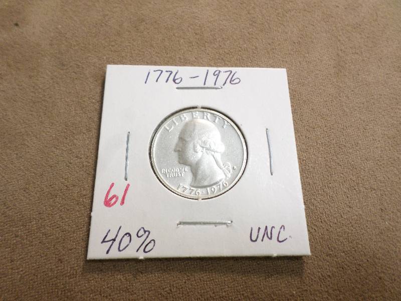 1776-1976 Quarter, Unc. 40% Silver...