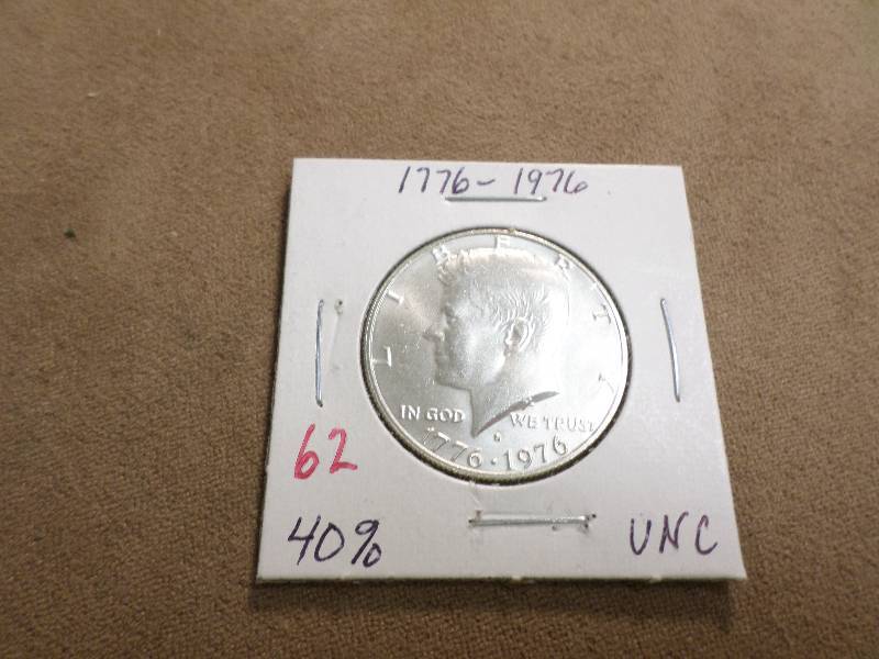 1776-1976 Half Dollar, Unc. 40% Sil...