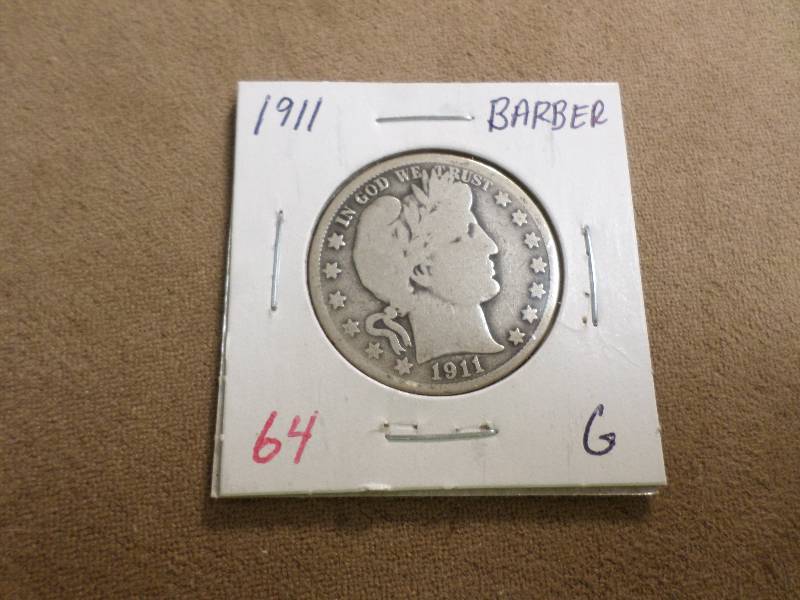 1911 G,  Barber Half...
