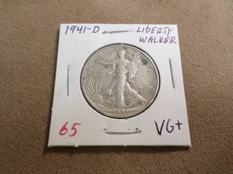 1941-D VG, Liberty Walking Half Do...