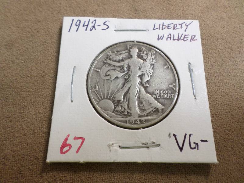 1942-S VG-, Liberty Walking Half Do...